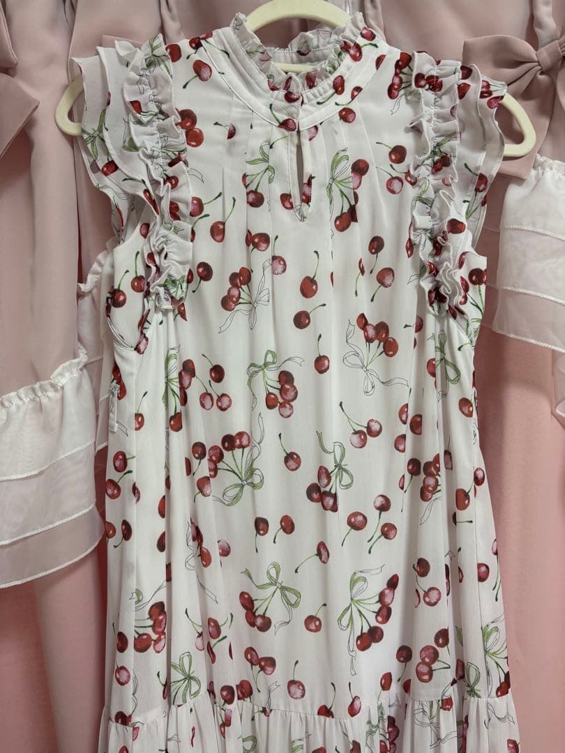 プリントティアードワンピースS