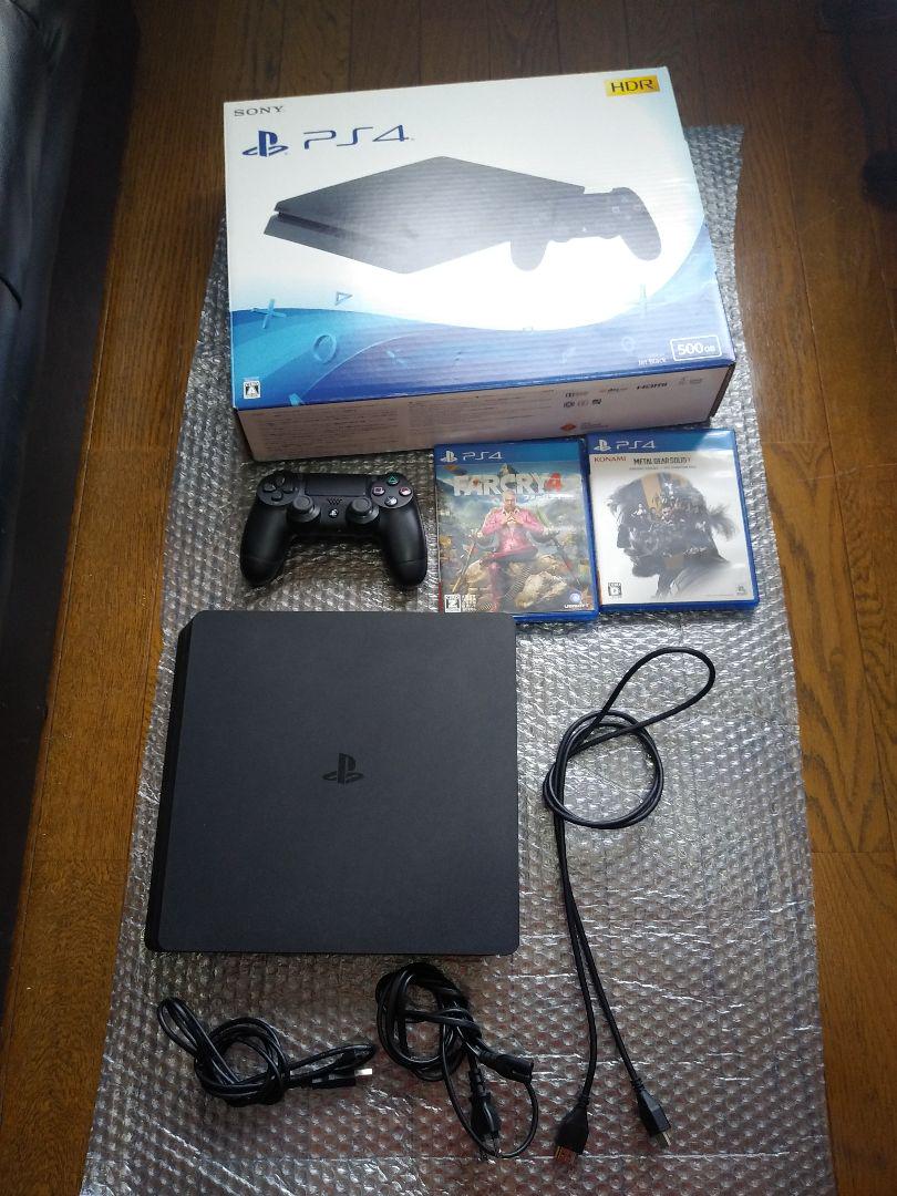 ps4 500GB ソフト2本つき 動作確認済み 除菌、清掃済み