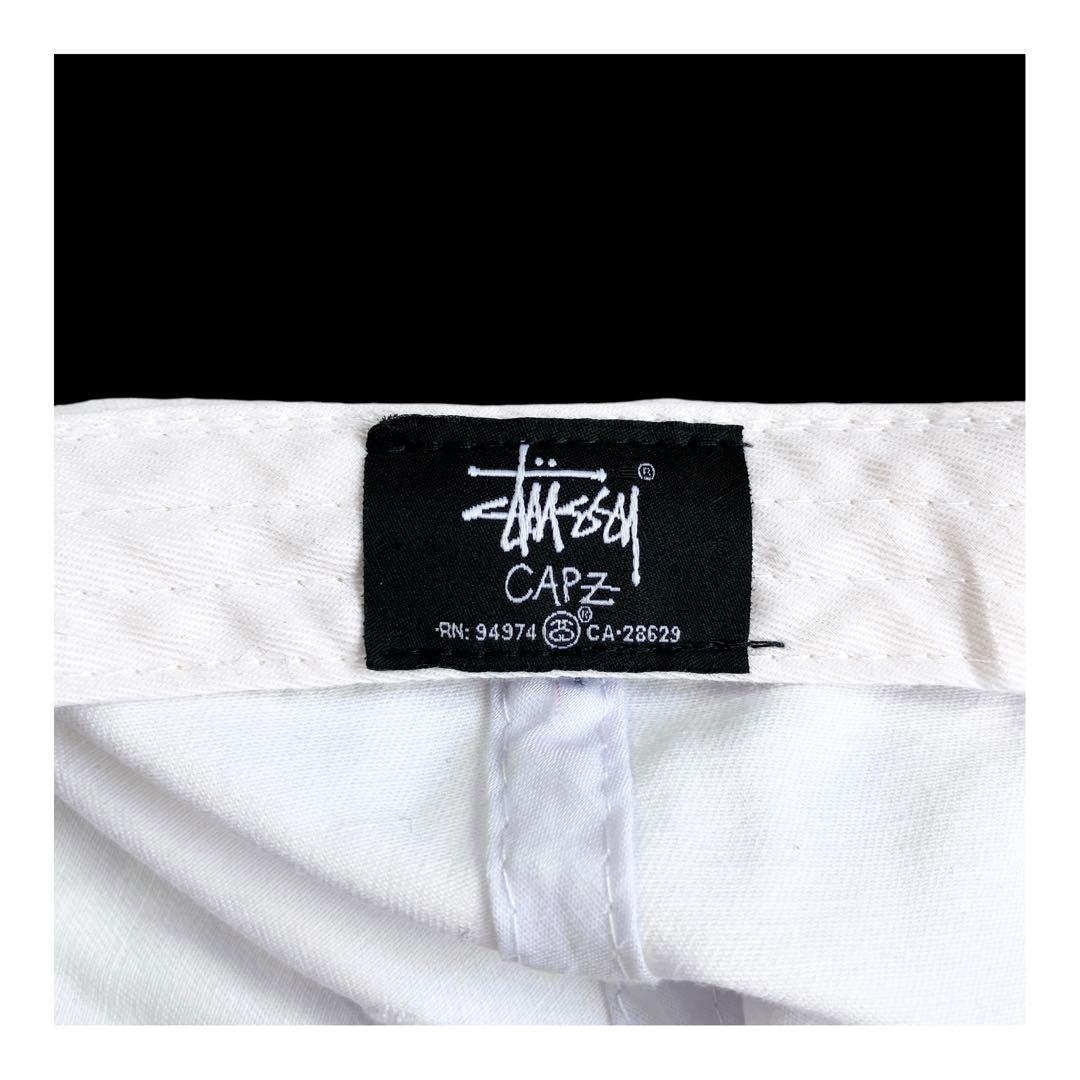 old stussy オールドステューシー キャップ 帽子 ストラップバック 白