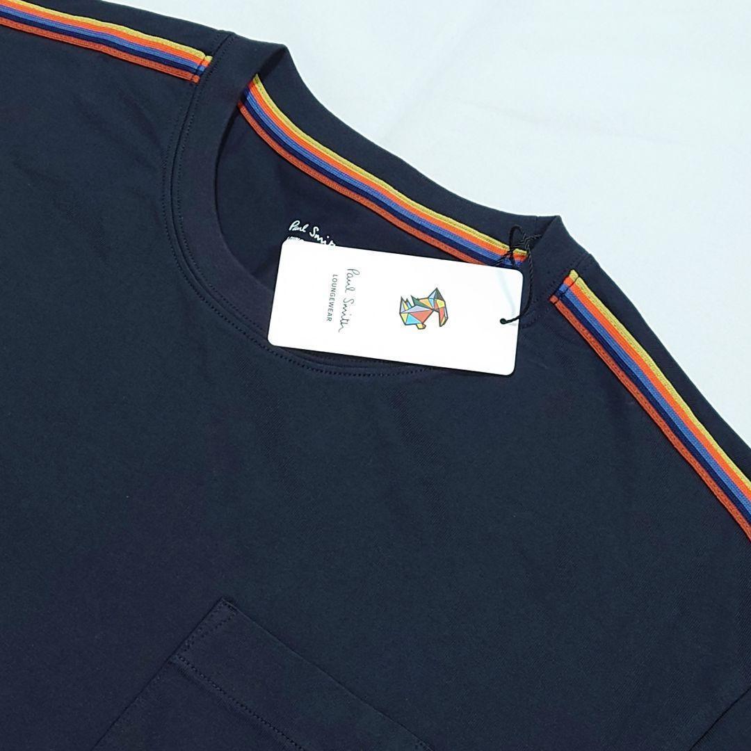 新品タグ付き】ポールスミス ショルダーストライプ半袖Tシャツ M
