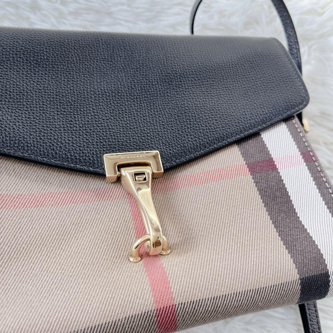 【美品】希少 バーバリー ハウスチェック マッケン ショルダーバッグ