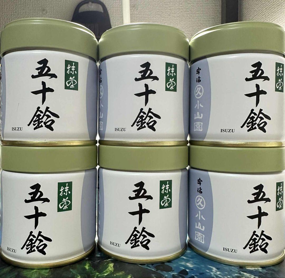 丸久小山園 抹茶 五十鈴 40g缶x6個
