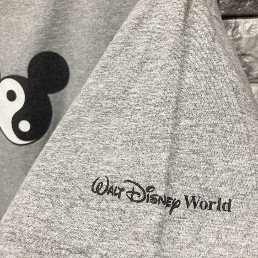 希少 DISNEY 陰陽 Tシャツ USA製 ミッキー ミッキーマウス