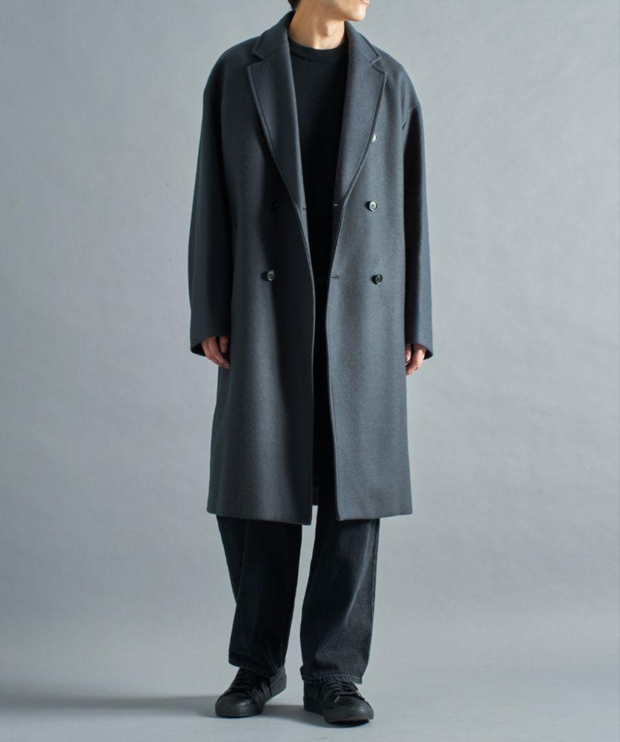 THE Cashmere wool ダブルチェスターコート