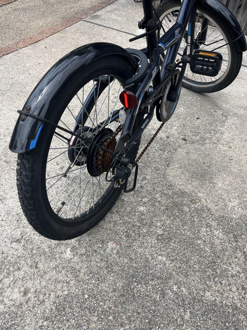 輝く高品質な 折りたたみ自転車 メルカリ - 前面バスケット付き ブラック その他