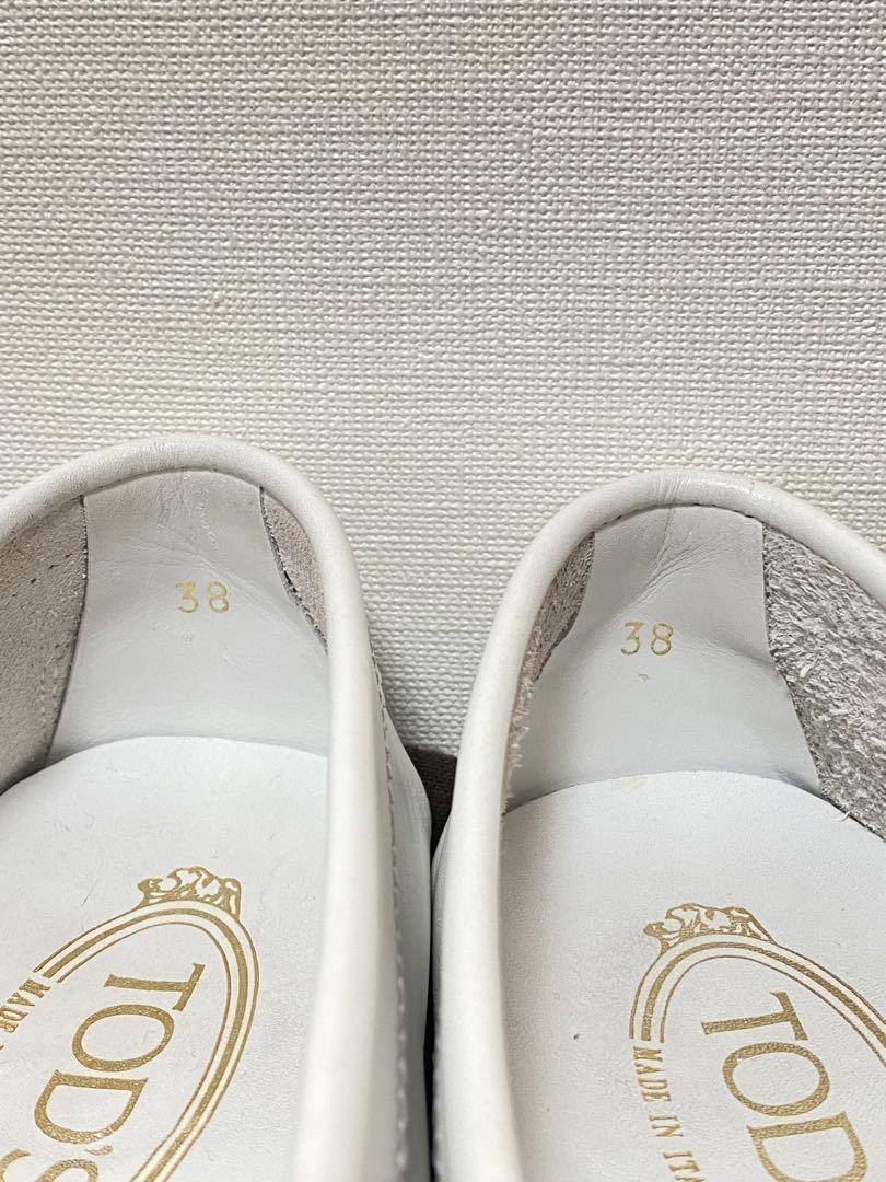 TOD'S ホワイト ドライビングシューズ　箱付き
