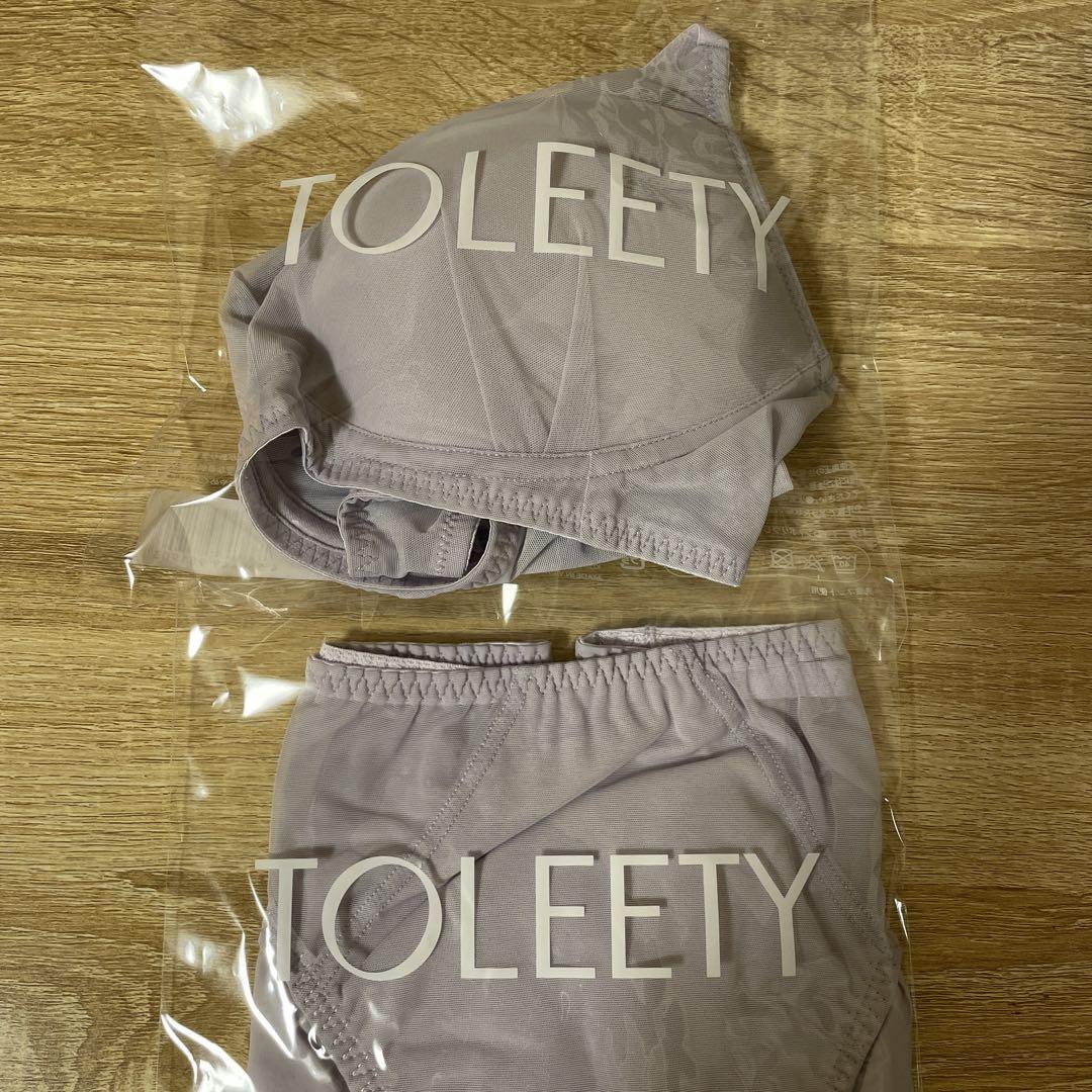 おすすめ ブラジャーショーツセット 未開封】TOLEETY (パープル) 下着 - 下着・アンダーウェア