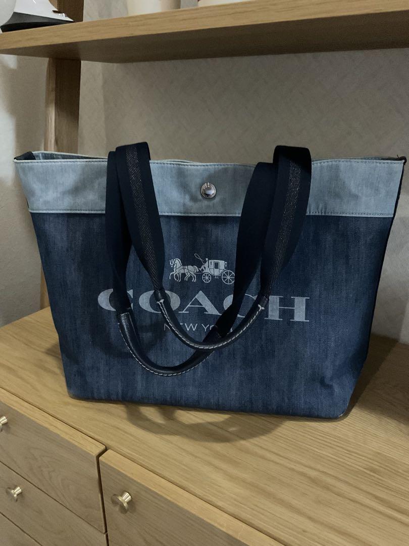 COACH デニムトートバッグ