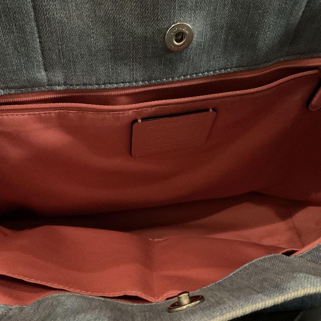 COACH デニムトートバッグ