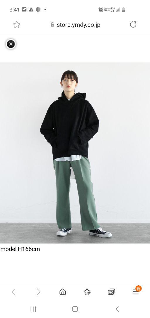 LASUD ラシュッド フロントラップデザインパンツ