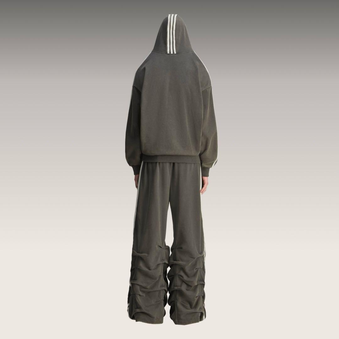 【M】adidas by avavav ショルダーレスフーディ パーカー