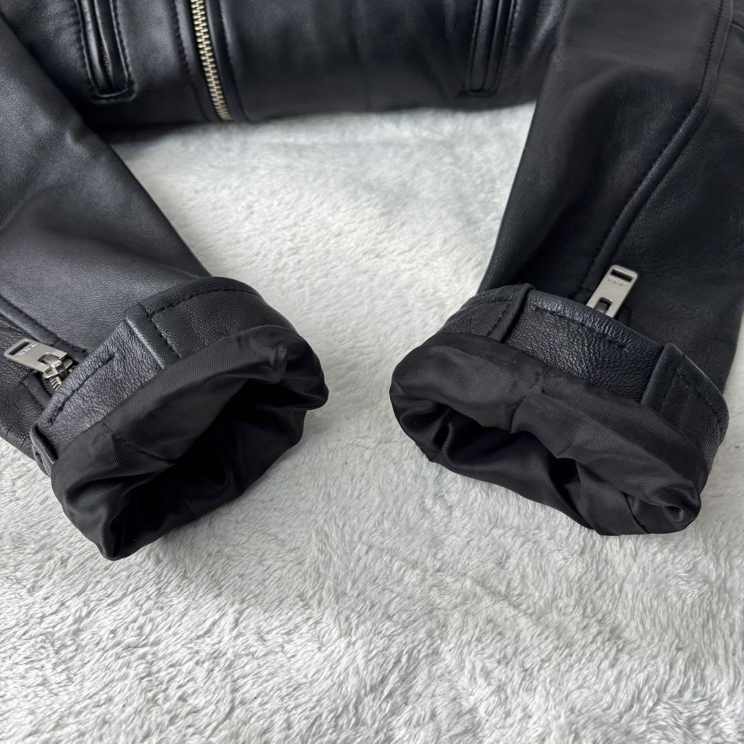 ✨極美品✨ジャーナルスタンダード　ライダース ダブル ラムレザー　ブラック　M