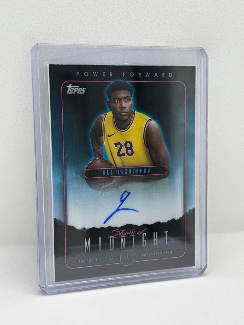 八村塁 直筆サイン入りカード topps目立った傷や汚れなし