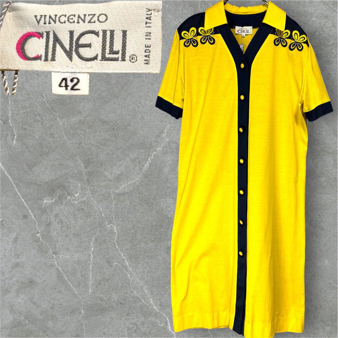 VINCENZO CINELLI イタリア製 ワンピース 42 ヴィンテージ