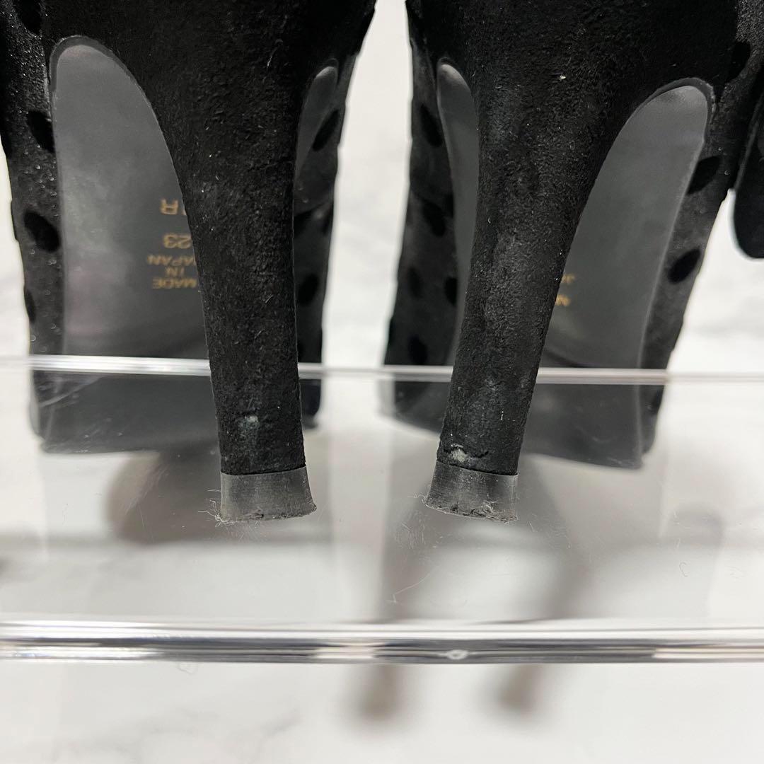 ✨セール✨　DIANA　パンプス　23cm　ドットラメ　ブラック　黒　033