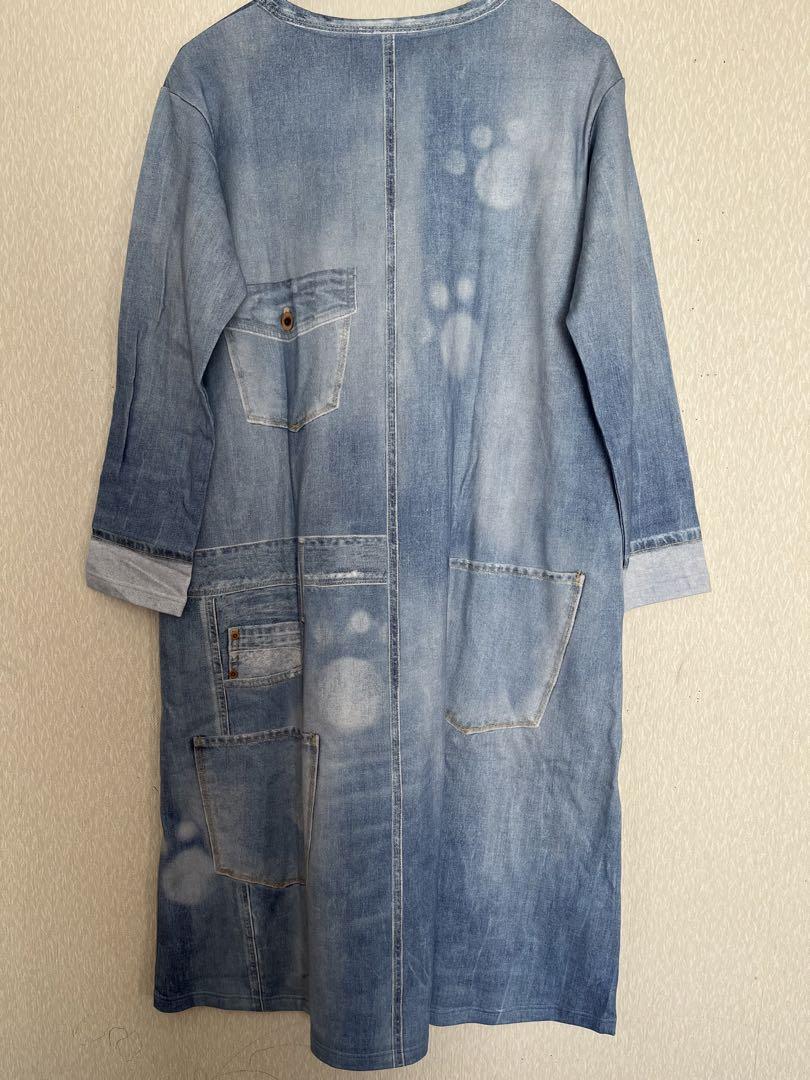 人気ブラドン ♪新品ワコールWacoalツモリチサトデニム風ワンピースサイズM ルームウェア・パジャマ