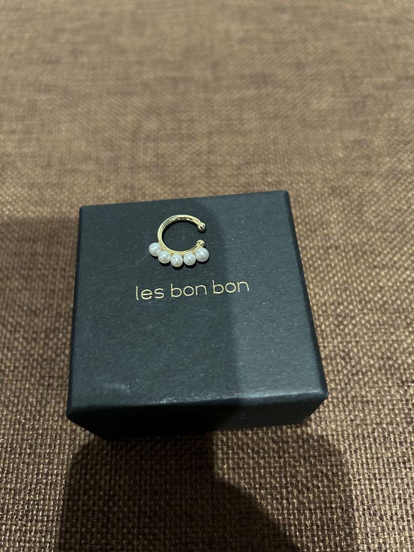 lesbonbon　リリーオブザバリー イヤーカフ　パール　ゴールド