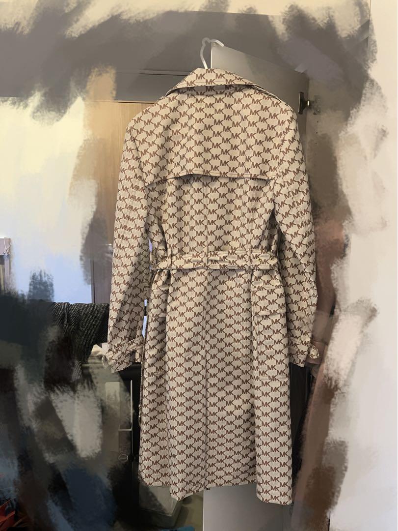 ☆Michael Kors☆フーディ トレンチコート 新品 未開封 マイケルコース MKLOGOプリント トレンチ コート