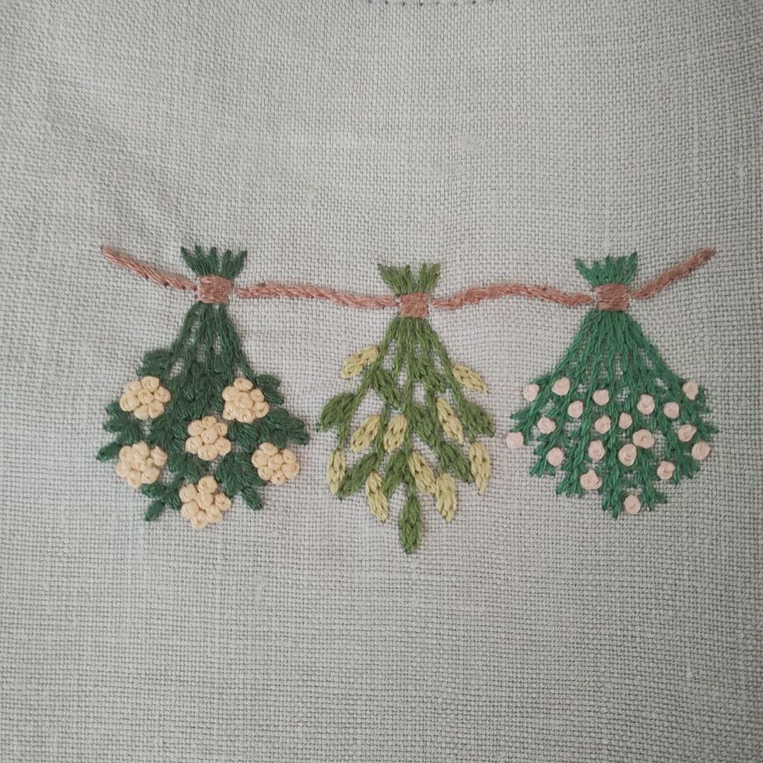 ハンドメイド 手刺繍 ト― トバック