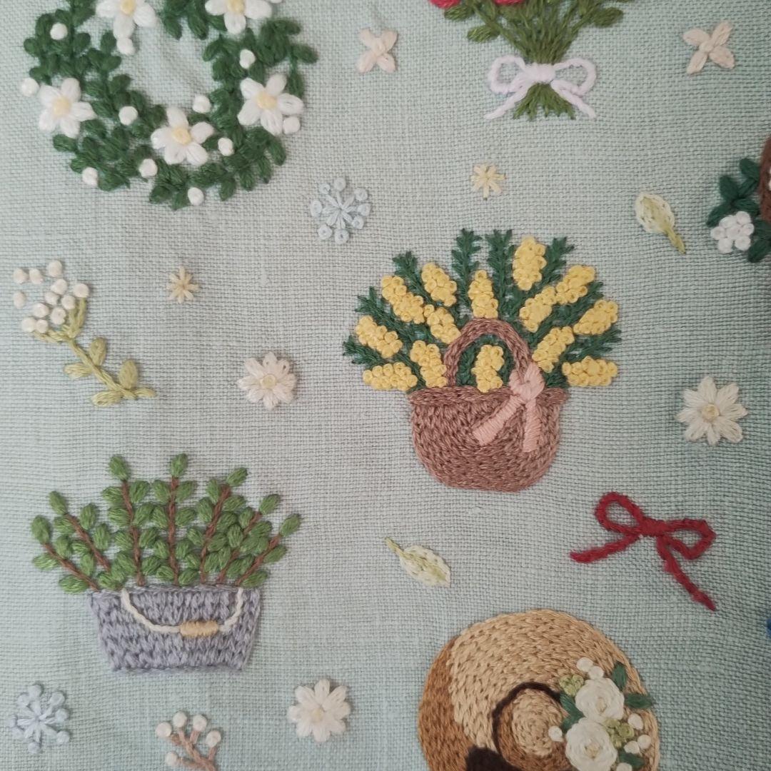 ハンドメイド 手刺繍 ト― トバック