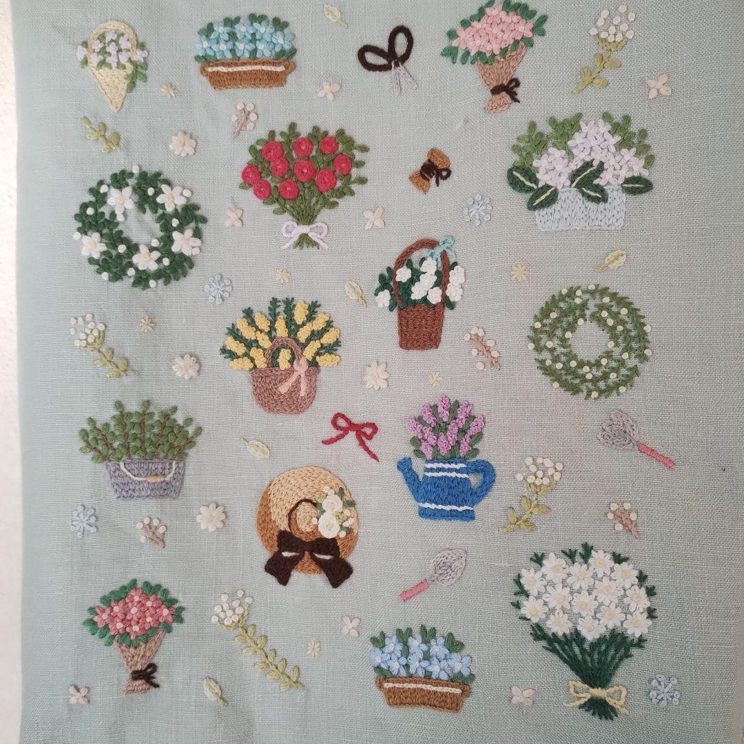 ハンドメイド 手刺繍 ト― トバック