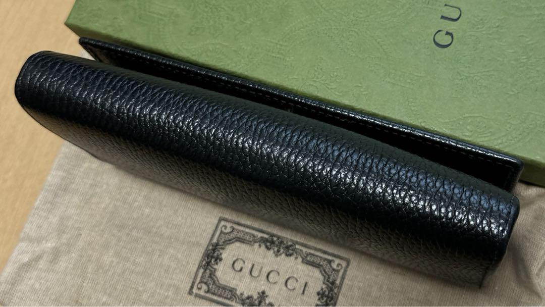 極美品】GUCCI 長財布 ダブルGレザー コンチネンタルウォレット