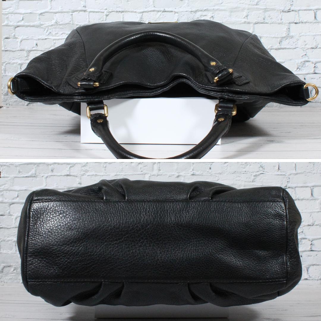 極美品 マークジェイコブス ショルダーバッグ 2way 黒 レザー本