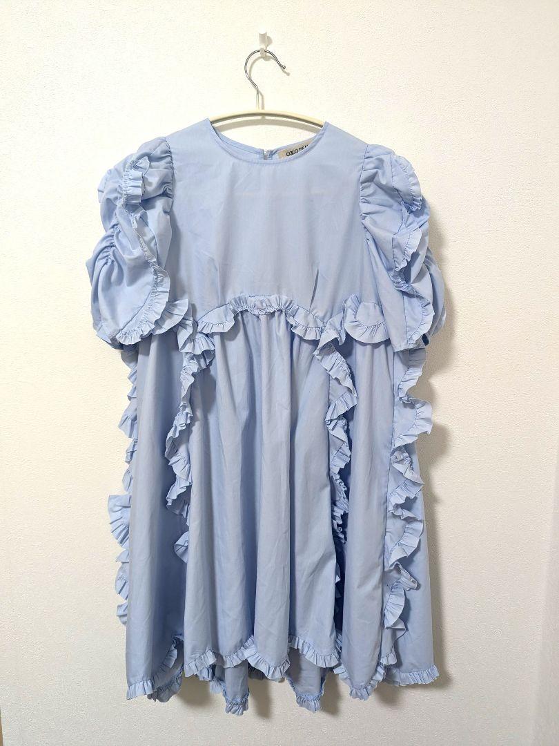 美品】COCODEAL フリルチュニック ブラウス 半袖 - メルカリ