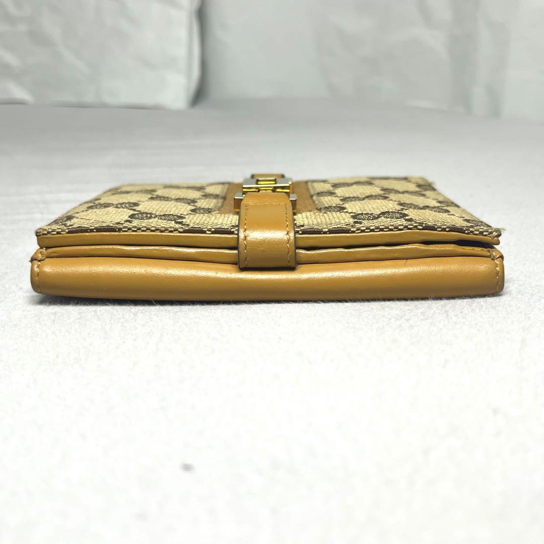 GUCCI グッチ 二つ折り財布 ジャッキー Wホック gg