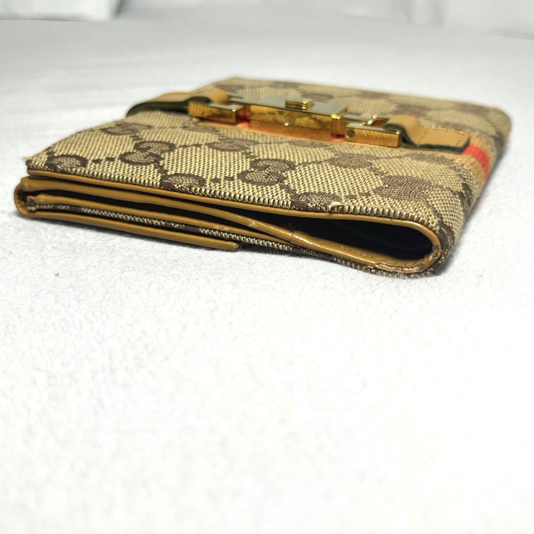 GUCCI グッチ 二つ折り財布 ジャッキー Wホック gg