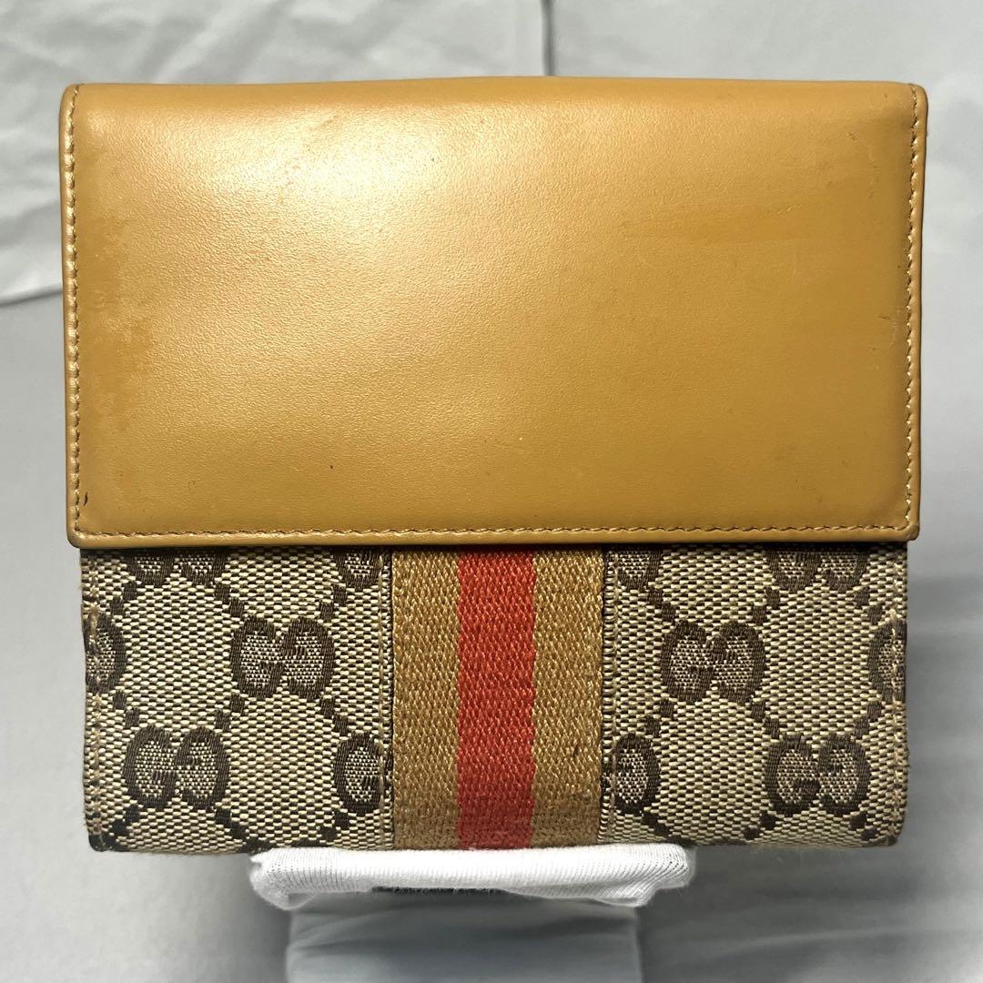 GUCCI グッチ 二つ折り財布 ジャッキー Wホック gg