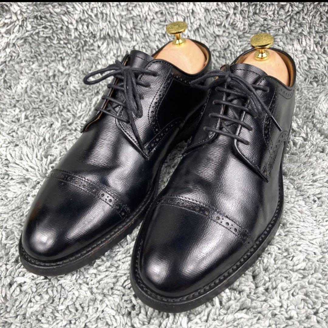 美品 リーガル 24.5 ビジネスシューズ ストレートチップ レザー