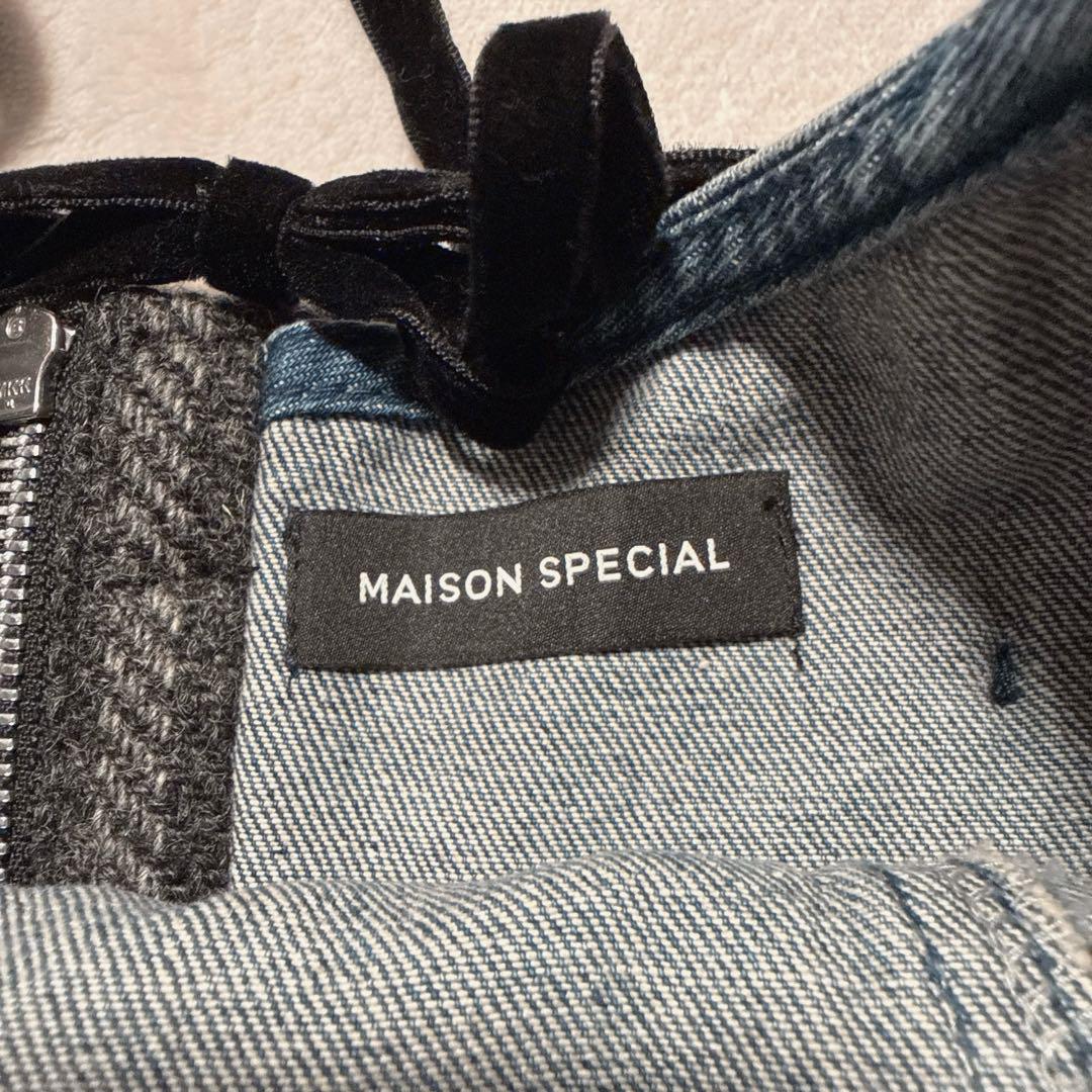 MAISON SPECIAL ワンピース Denim Tweed Combination