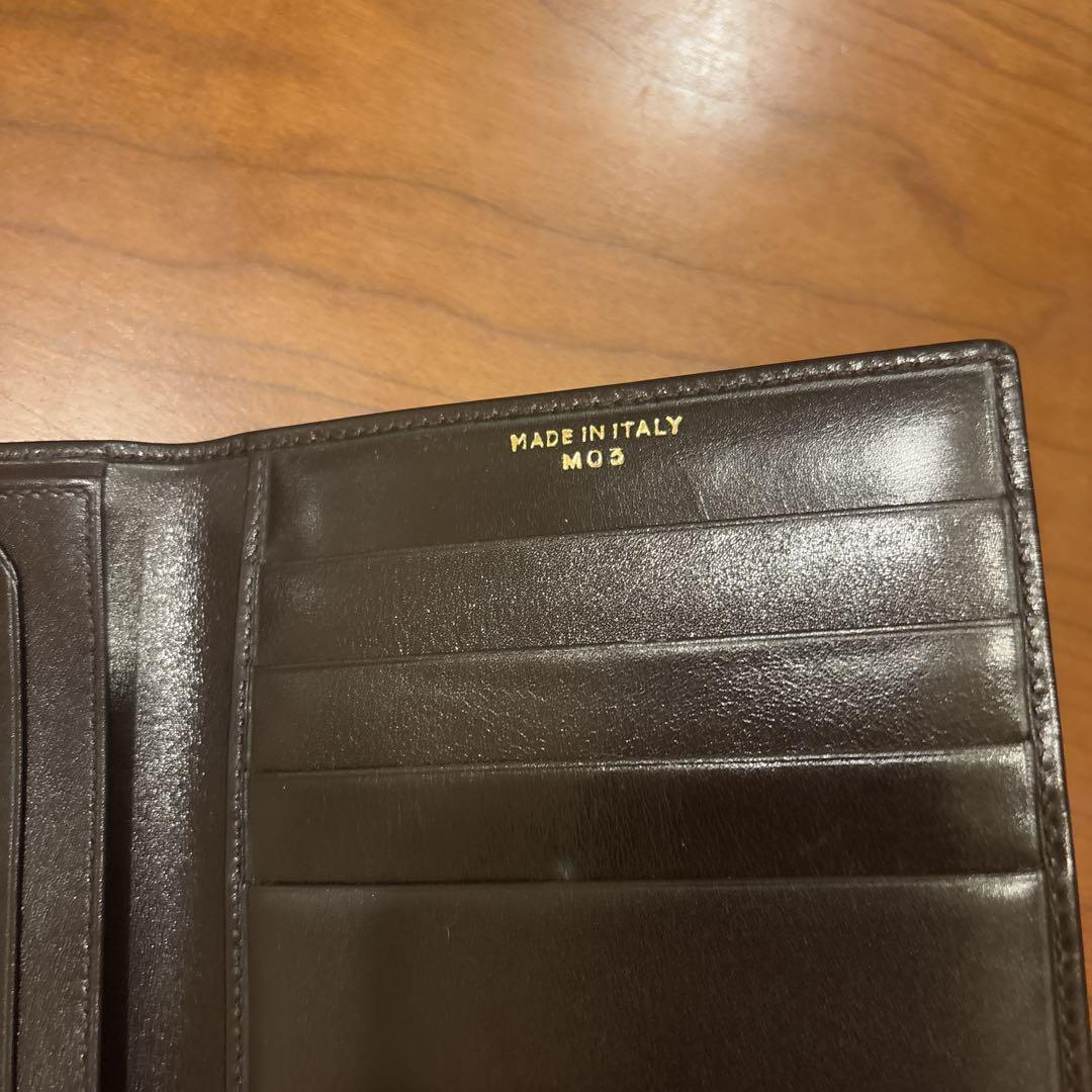最終値下げCELINE ブラウンレザー 長財布　極美品　正規品