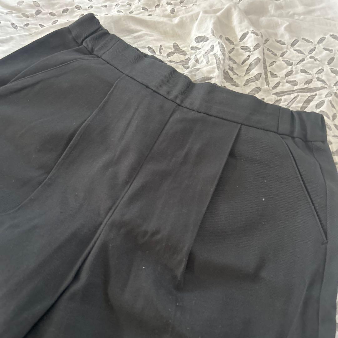 ✨️美品✨️ameiro 裾チュールパンツ カツラギグレー