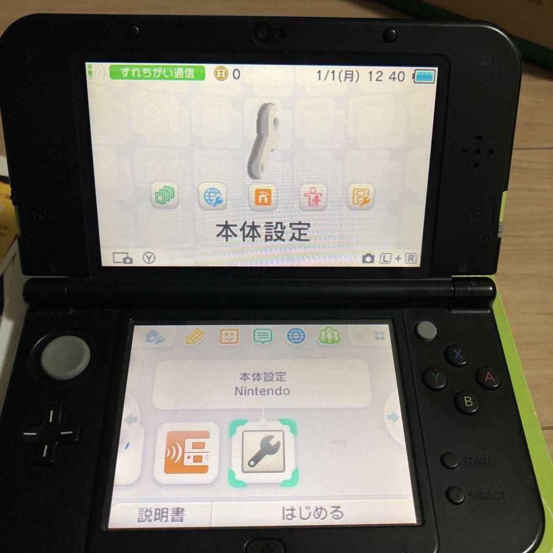 new Nintendo3DS LL ライム×ブラック