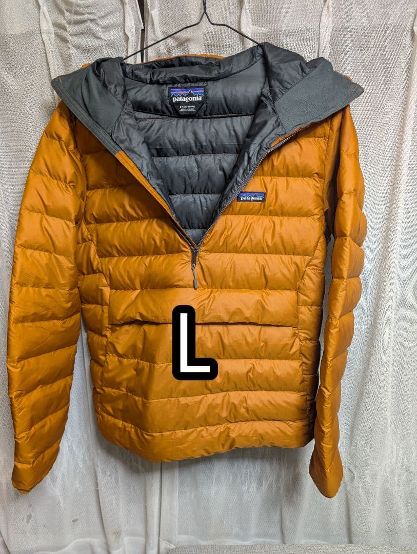 Patagonia ダウンジャケット プルオーバー ハーフジップ LサイズL・patagonia