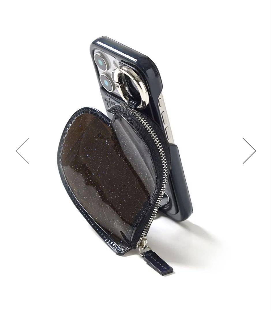 ★美品★ajew iPhone16 / black 【PVC heart】