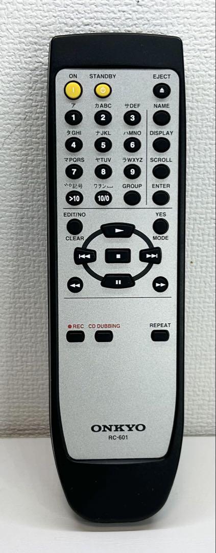 ONKYO オーディオリモコン RC-601 美品 希少品