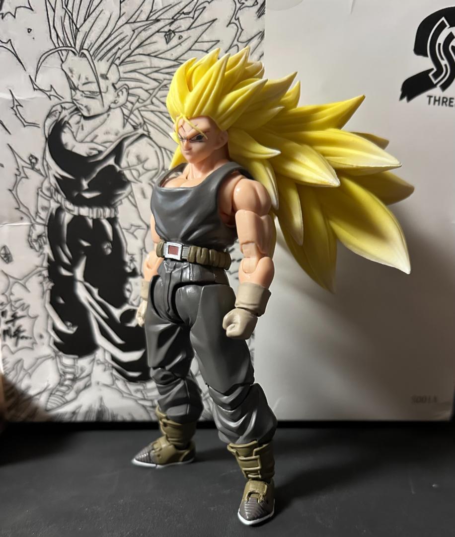 EXカラー figuarts 同サイズ トランクス 超サイヤ人 3 髪改造済み
