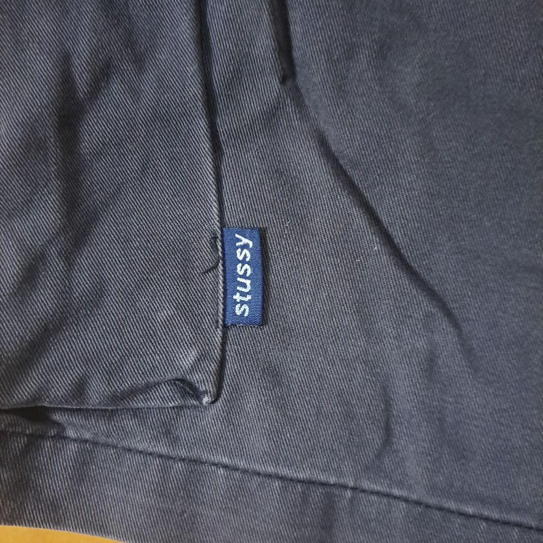 美品 90s-00s 紺タグ STUSSY ダブルニーワークパンツ W28 SM