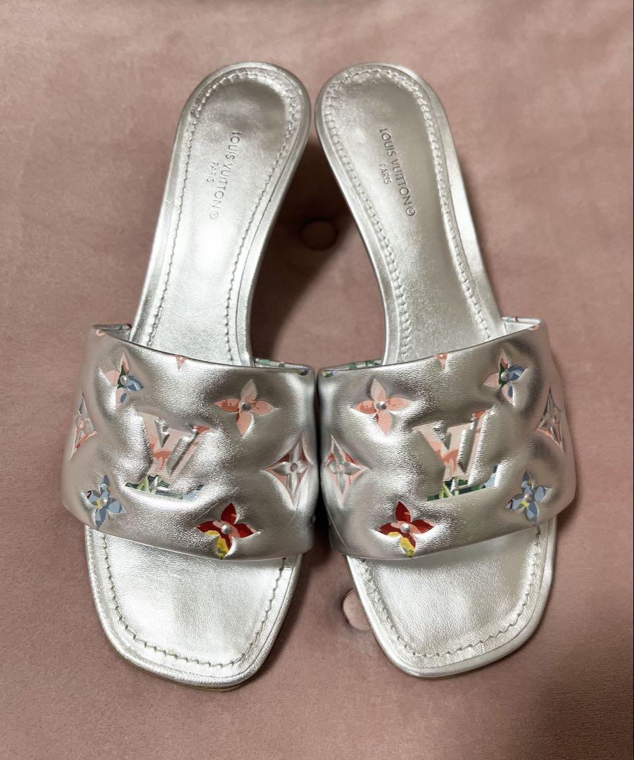 専用　LOUIS VUITTON シルバー サンダル 楽天市場】【中古】LOUIS VUITTON｢LVサンセットライン
