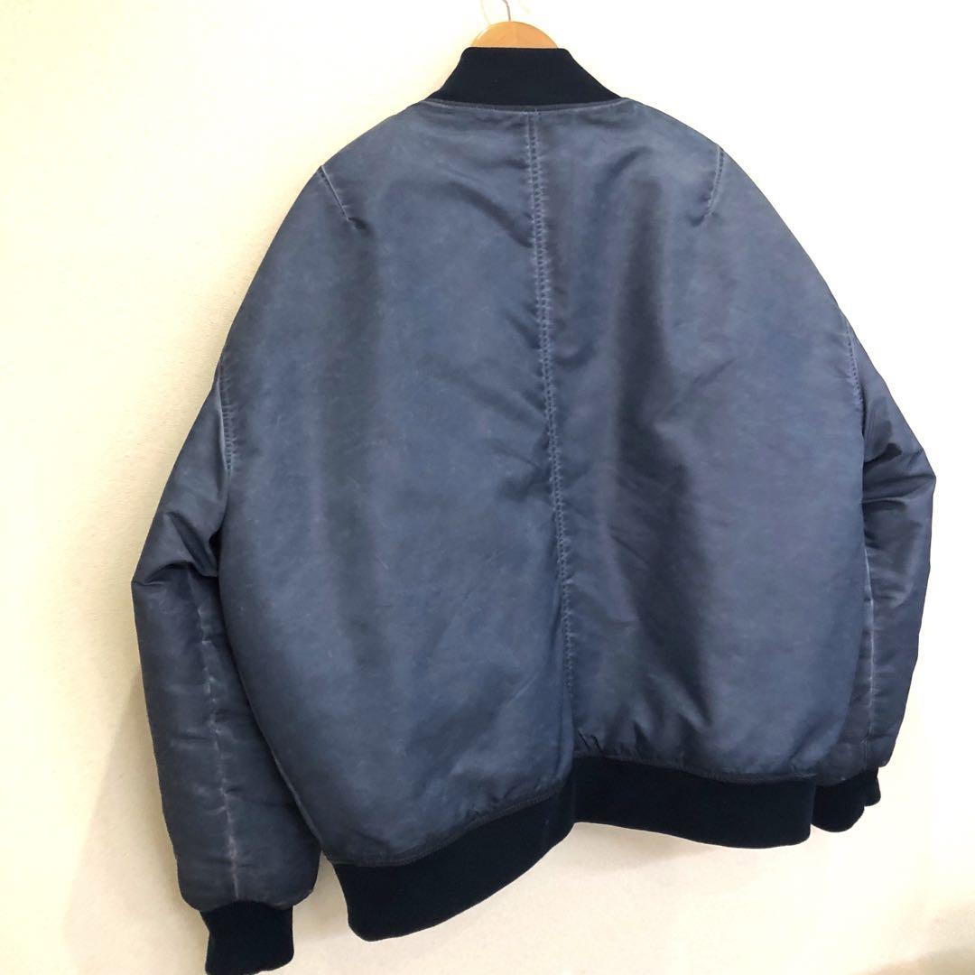 【美品】ZARA ザラ　ボンバージャケット 汚し加工　MA-1 メンズ XL
