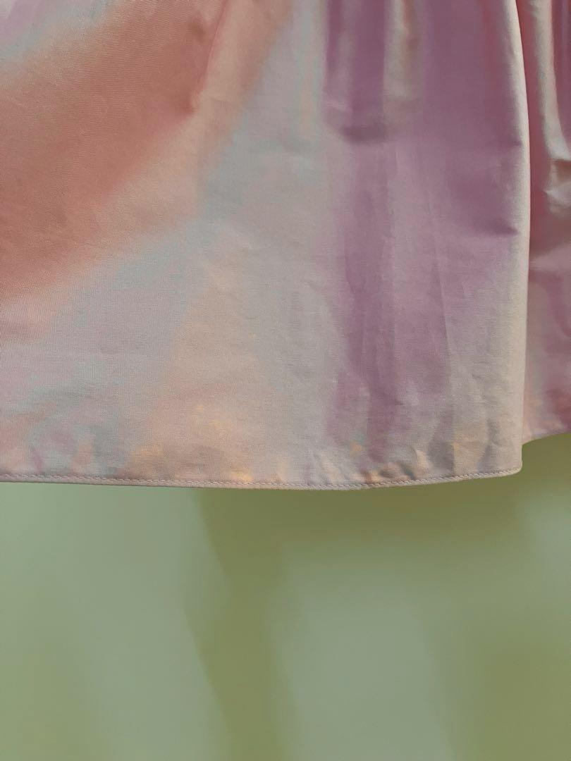 割引価格 ROKSANDA】 PINK×NAVYノースリーブ DRESS TRAPEZE ワンピース
