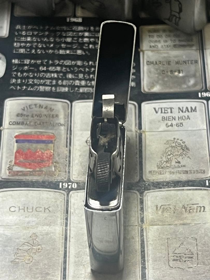 【ベトナムZIPPO】本物 1964年製ベトナムジッポー「兵士と子供」スリム 【ベトナムZIPPO】本物 1964年製ベトナムジッポー「兵士と子供」スリム