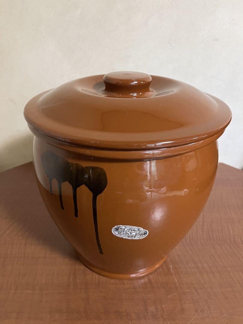 【味噌作り】【久松窯】漬物容器5号蓋付