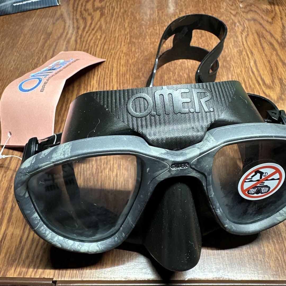 OMER ダイビングマスク グレー　タグ付き