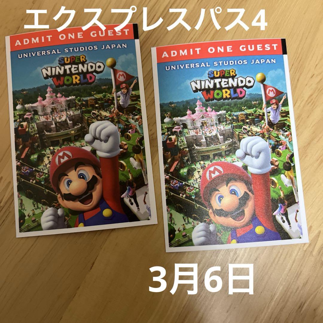 3月6日 エクスプレスパス 2枚 3月6日 エクスプレスパス 2枚