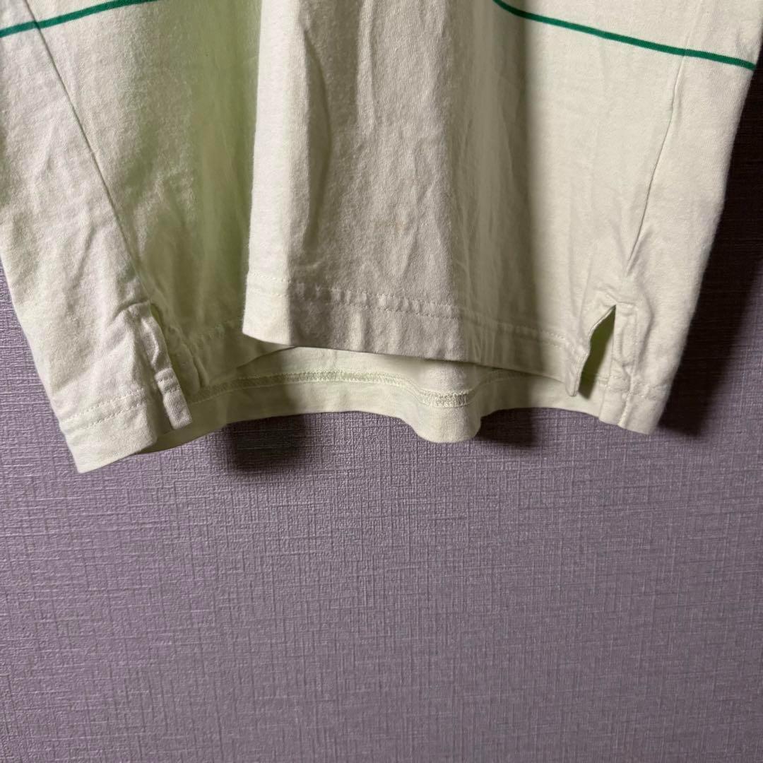 レア★アディダス 万国旗タグ ポロシャツ ボーダー　ロゴ刺繍 90s M