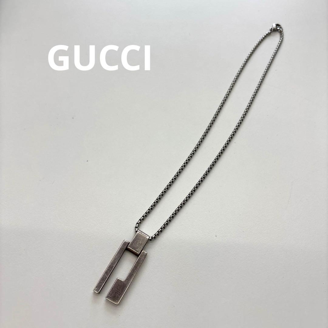 GUCCI Gロゴプレート スターリングシルバー